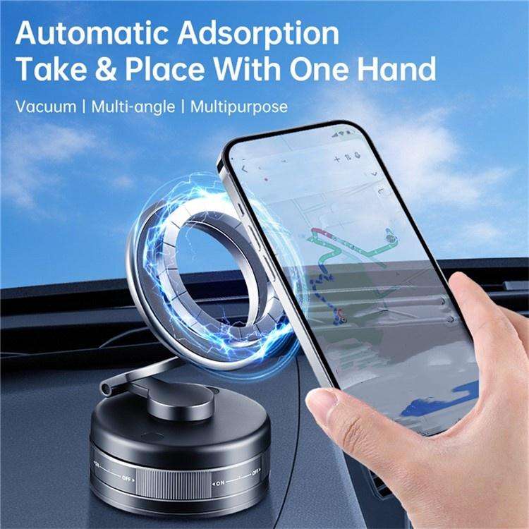 S11 360 Degree Rotation Foldable Alloy Phone Holde Dashboard Magnetic Car Phone Holde