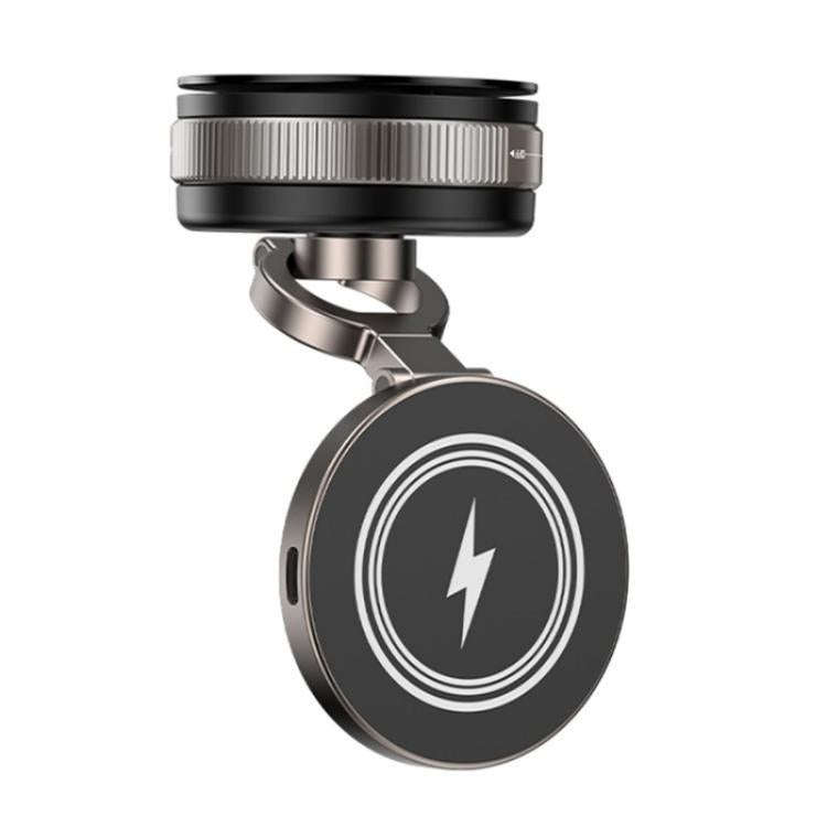 D1W Wireless Charger Magnetic Car Phone Holder Foldable Vacuum Suction Phone Mount Stand