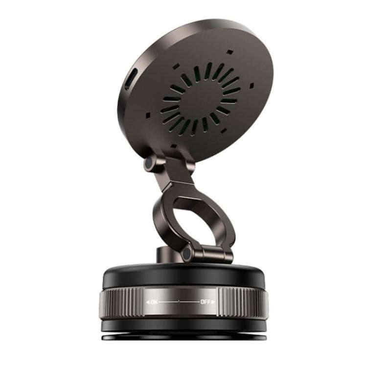 D1W Wireless Charger Magnetic Car Phone Holder Foldable Vacuum Suction Phone Mount Stand
