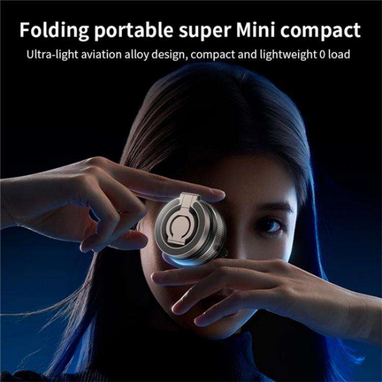 D1X Hands-Free Suction Cup Phone Holder Foldable Vacuum Magnetic Car Phone Mount