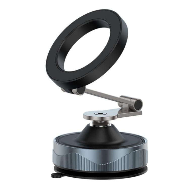 X30 Car Foldable Cell Phone Stand Suction Cup Mount Vacuum Magnetic Car Phone Holder(Black)