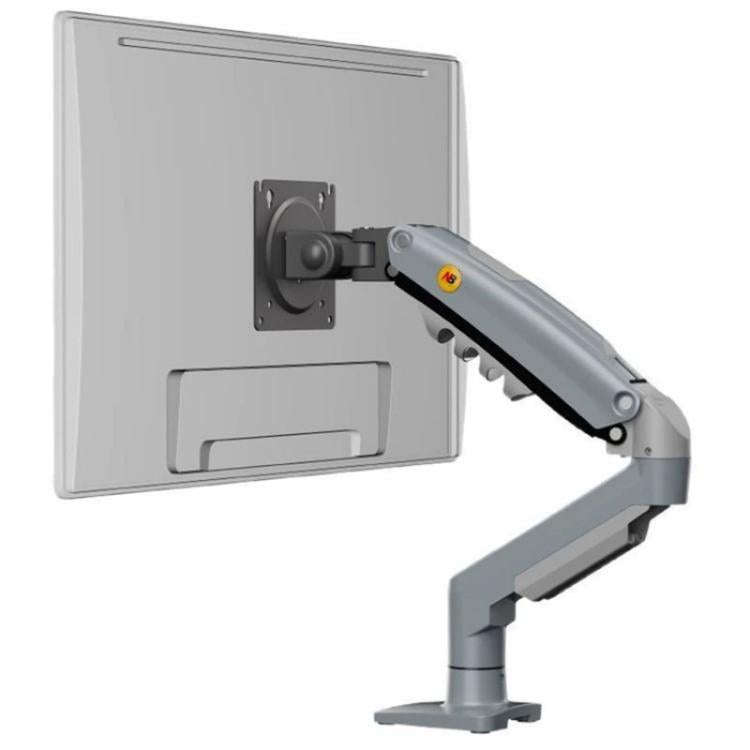 NORTH BAYOU F80 Adjustable Height Monitor Arm 17-30 Inch Displays Desk Mount Stand(Lake Blue)