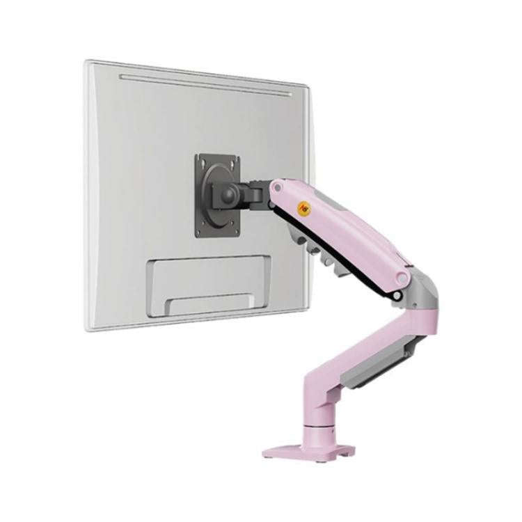 NORTH BAYOU F80 Adjustable Height Monitor Arm 17-30 Inch Displays Desk Mount Stand(Pink)