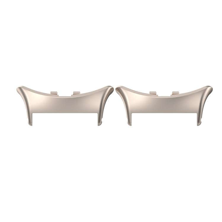 For vivo watch5 1 Pair 20mm 316 Stainless Steel Metal Watch Band Connector(Moonlight White)
