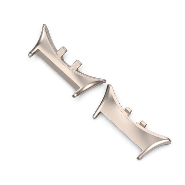 For vivo watch5 1 Pair 20mm 316 Stainless Steel Metal Watch Band Connector(Moonlight White)