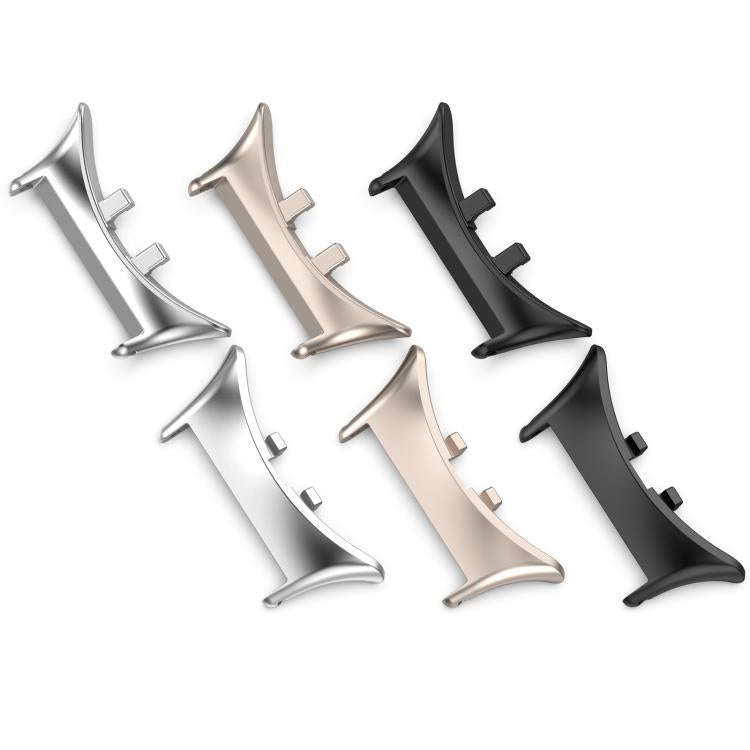 For vivo watch5 1 Pair 20mm 316 Stainless Steel Metal Watch Band Connector(Moonlight White)
