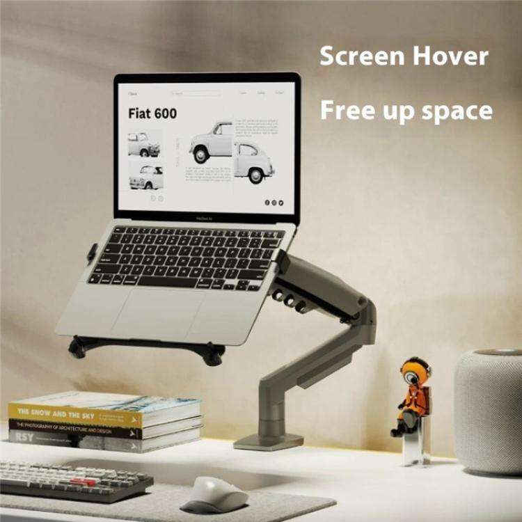 NORTH BAYOU F80-FP For 17-30 Inch Laptop Height Adjustable Desktop Mount Bracket(White)