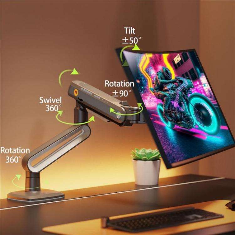 NORTH BAYOU A6 Flat Ultrawide Curved Display Bracket 27-50 Inch Monitors Ergonomic Stand