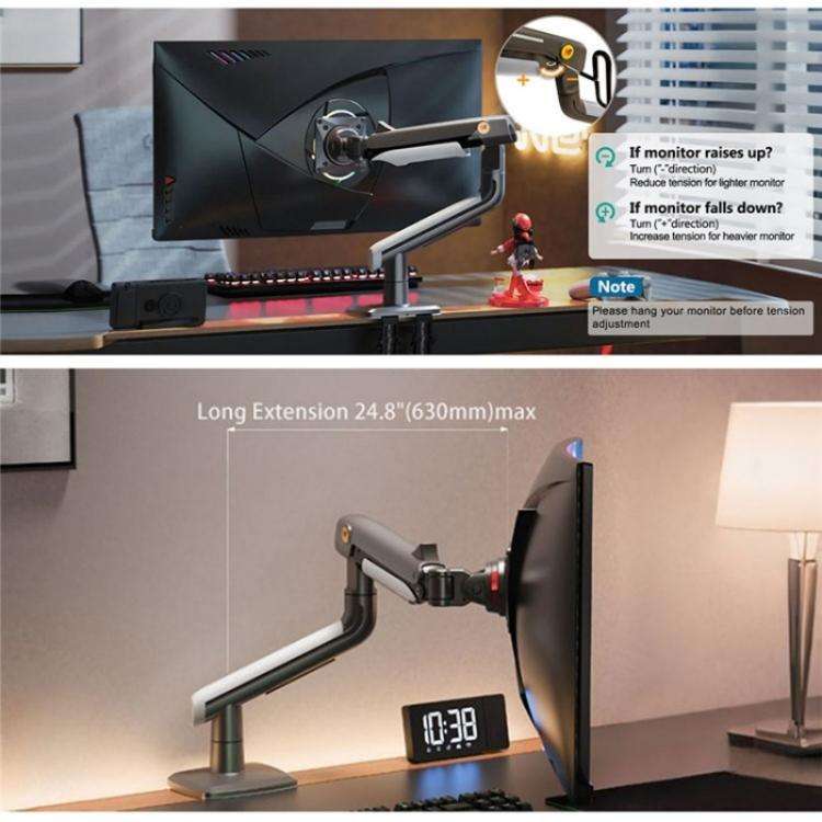 NORTH BAYOU A5 Flat Ultrawide Curved Monitors Bracket Gaming Monitor Arm VESA Mount