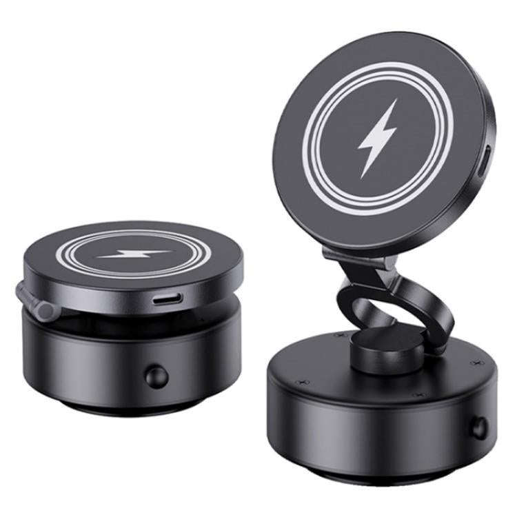D1 15W Wireless Charging Electric Vacuum Suction Multi  Angle Rotating Car Phone Holder