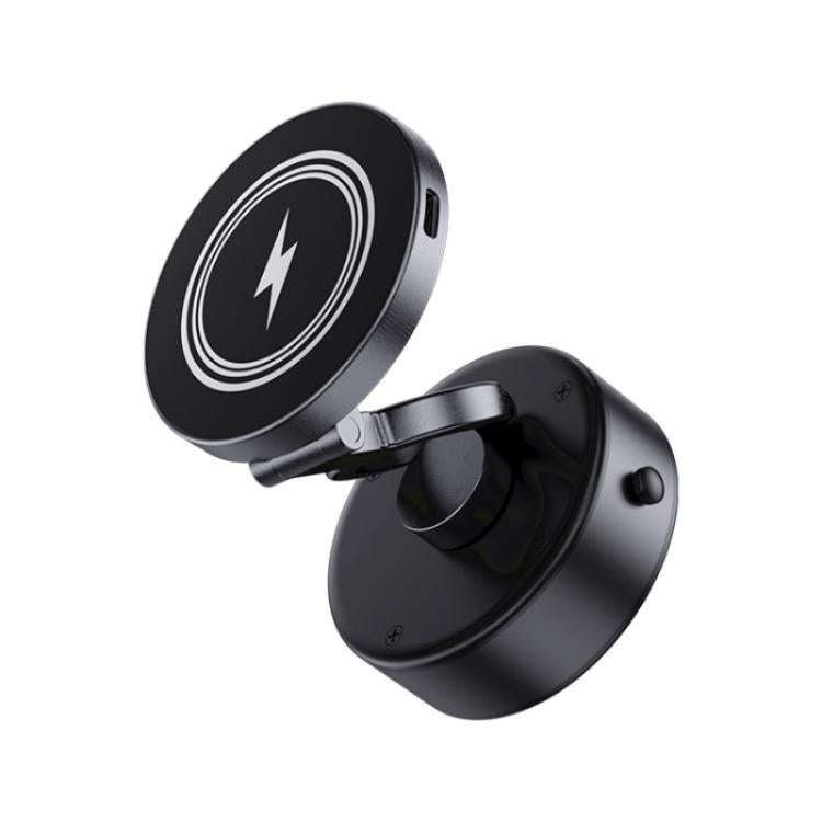 D1 15W Wireless Charging Electric Vacuum Suction Multi  Angle Rotating Car Phone Holder