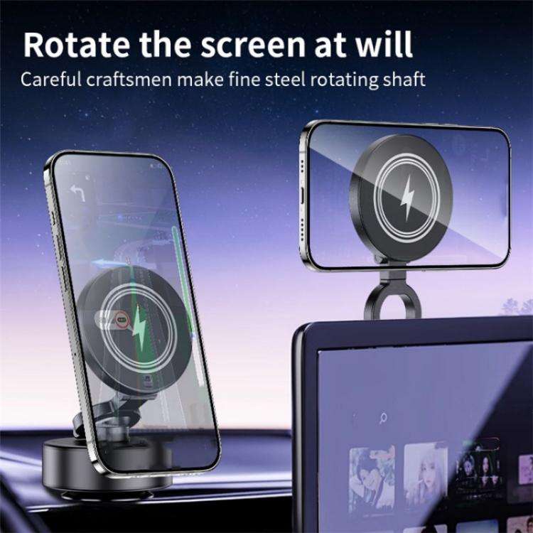 D1 15W Wireless Charging Electric Vacuum Suction Multi  Angle Rotating Car Phone Holder