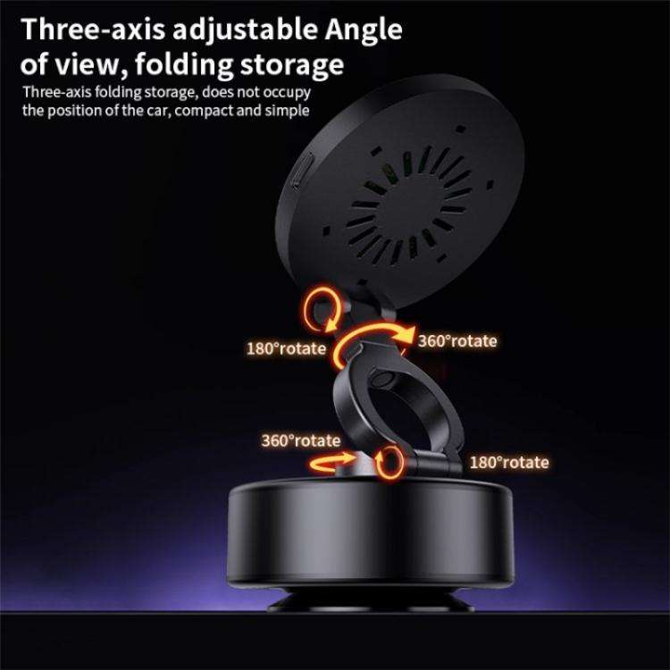 D1 15W Wireless Charging Electric Vacuum Suction Multi  Angle Rotating Car Phone Holder
