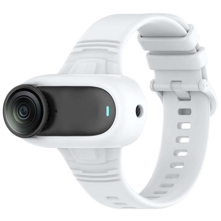For Insta 360 Go 3 / Go 3S / Go 2 Solid Color Silicone Watch Band(White)