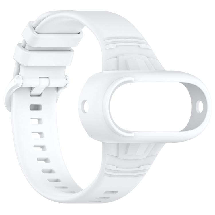 For Insta 360 Go 3 / Go 3S / Go 2 Solid Color Silicone Watch Band(White)