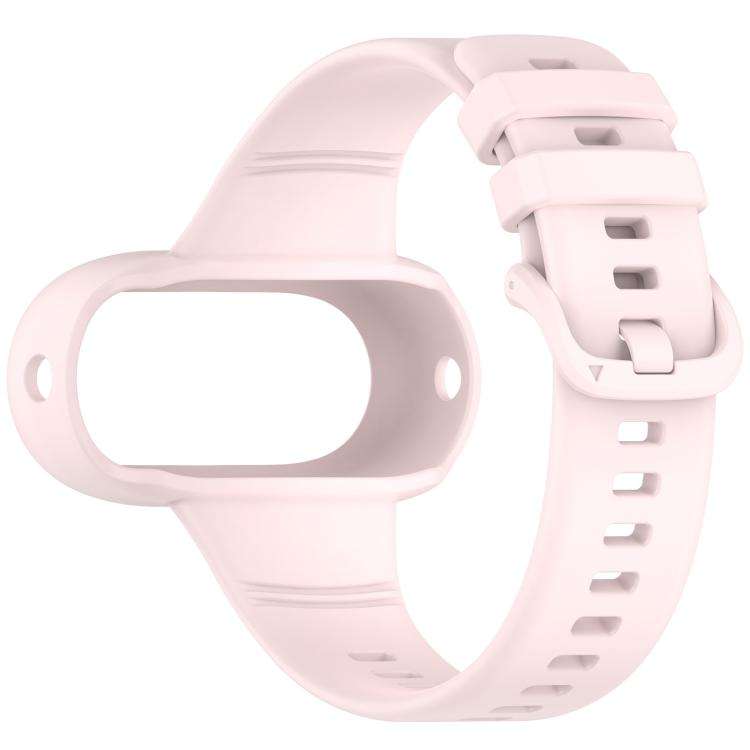 For Insta 360 Go 3 / Go 3S / Go 2 Solid Color Silicone Watch Band(Light Pink)