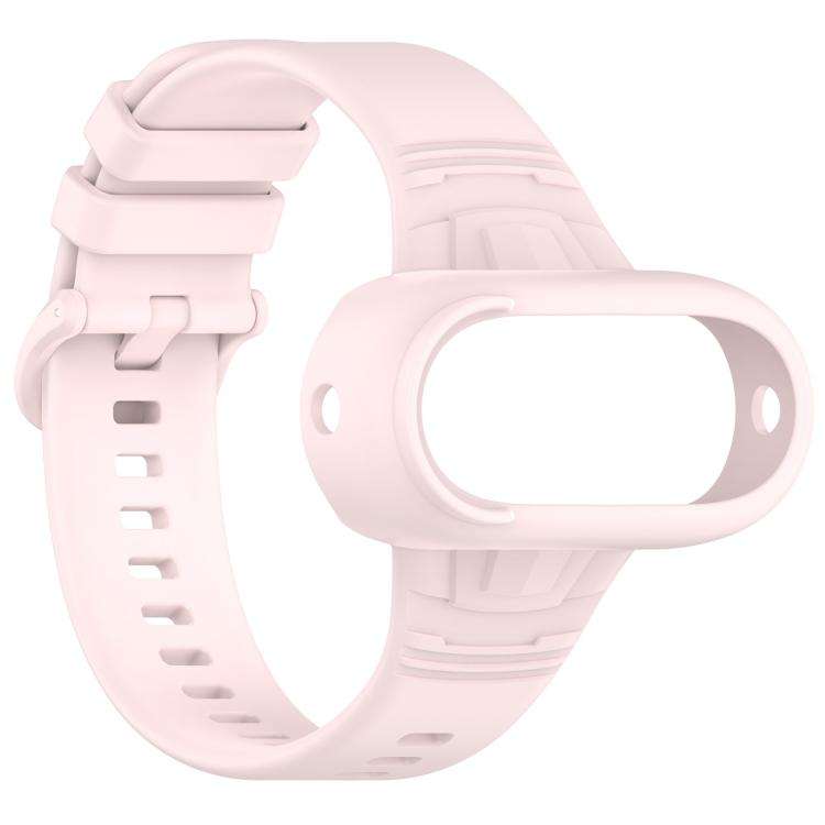 For Insta 360 Go 3 / Go 3S / Go 2 Solid Color Silicone Watch Band(Light Pink)