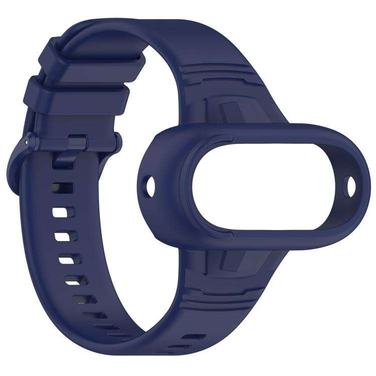 For Insta 360 Go 3 / Go 3S / Go 2 Solid Color Silicone Watch Band(Dark Blue)