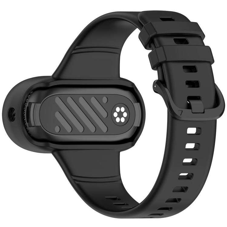 For Insta 360 Go 3 / Go 3S / Go 2 Solid Color Silicone Watch Band(Black)