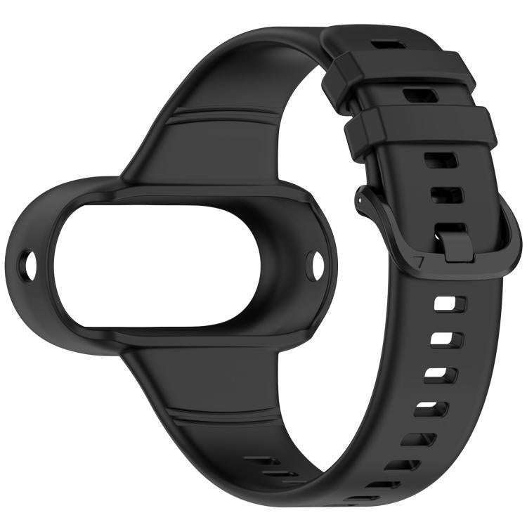 For Insta 360 Go 3 / Go 3S / Go 2 Solid Color Silicone Watch Band(Black)
