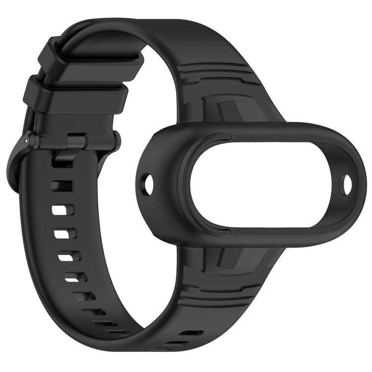 For Insta 360 Go 3 / Go 3S / Go 2 Solid Color Silicone Watch Band(Black)