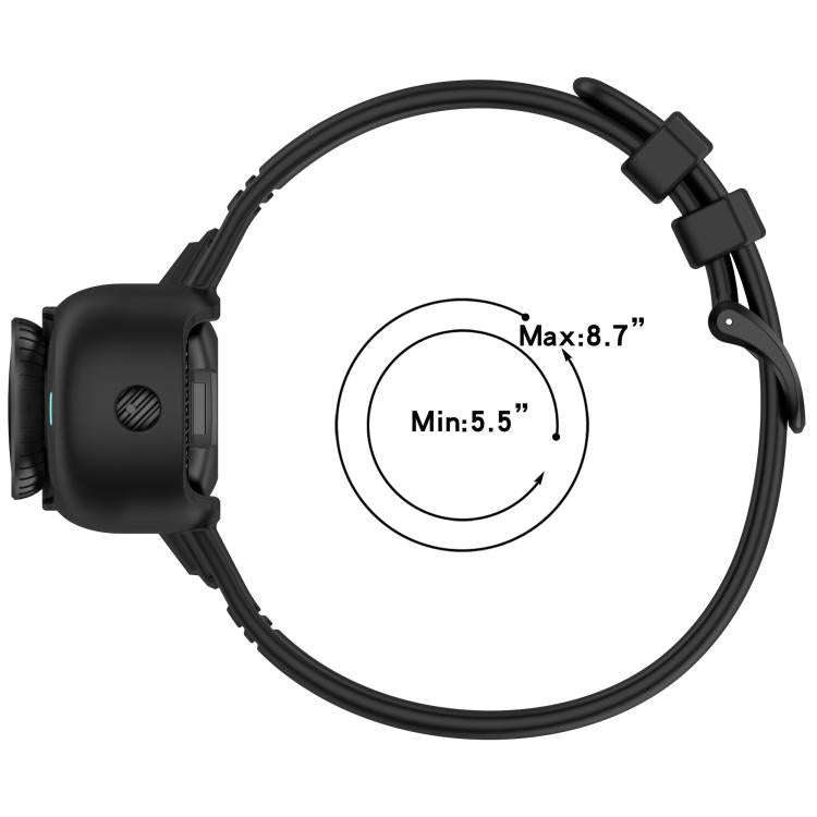 For Insta 360 Go 3 / Go 3S / Go 2 Solid Color Silicone Watch Band(Black)