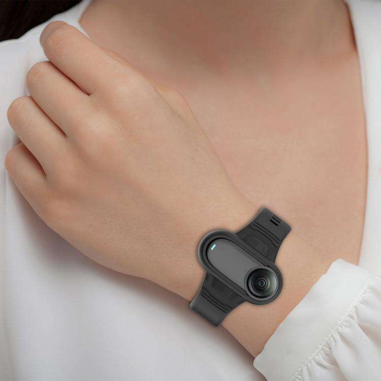 For Insta 360 Go 3 / Go 3S / Go 2 Solid Color Silicone Watch Band(White)
