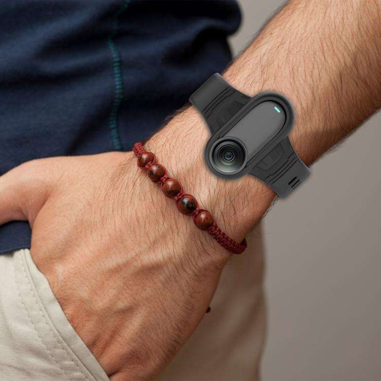 For Insta 360 Go 3 / Go 3S / Go 2 Solid Color Silicone Watch Band(Dark Blue)