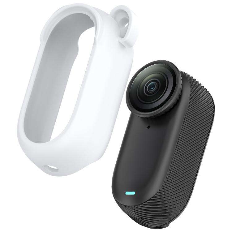 For Insta 360 Go 3S / Go 3  Solid Color Silicone Protective Case(White)