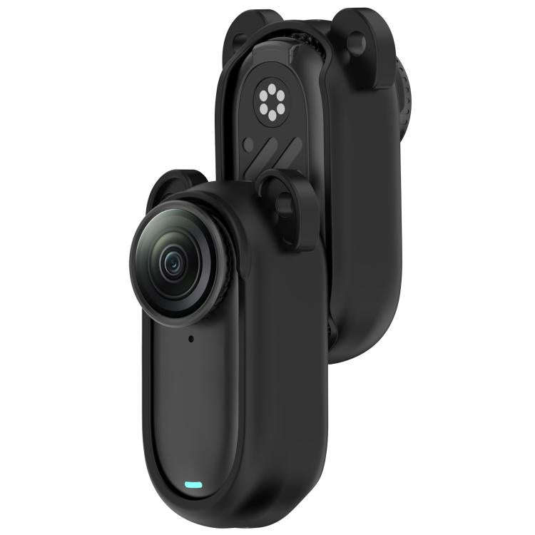 For Insta 360 Go 3S / Go 3  Solid Color Silicone Protective Case(Black)