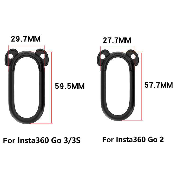 For Insta 360 Go 3S / Go 3  Solid Color Silicone Protective Case(Black)