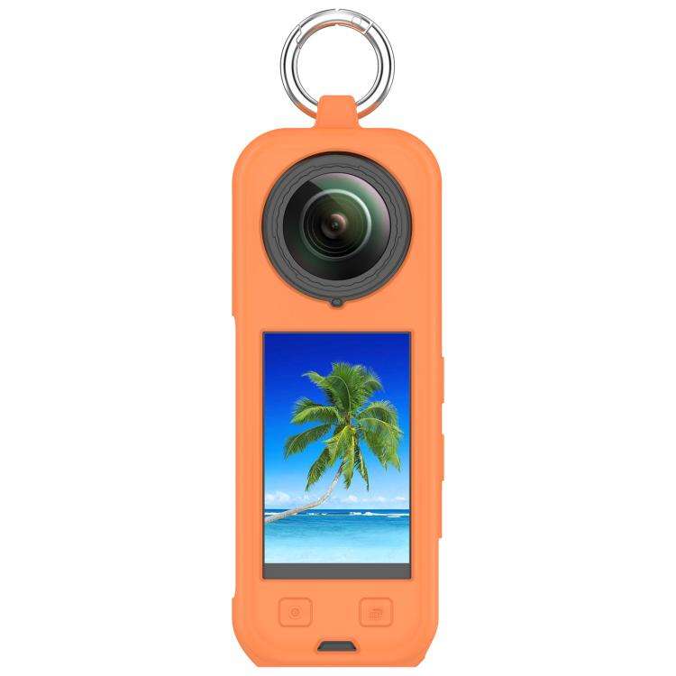 For Insta360 X5 Silicone Protective Case(Orange)