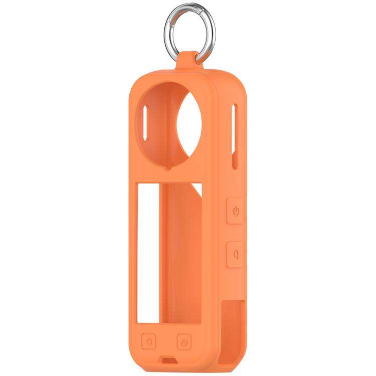For Insta360 X5 Silicone Protective Case(Orange)