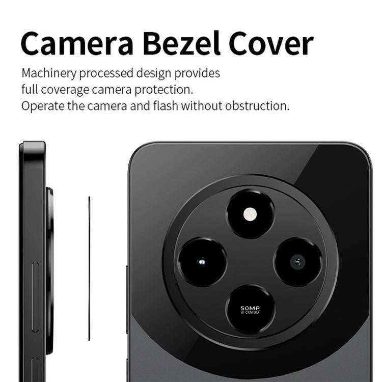 For Redmi 14C Kalebol Metal Hollow Lens Protection Ring