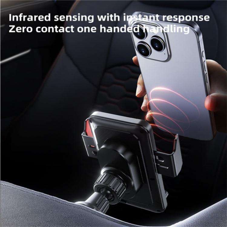 SD19 Wireless Charger 15W Magnetic Fast Charging Car Air Vent Mount Phone Holder(Black)