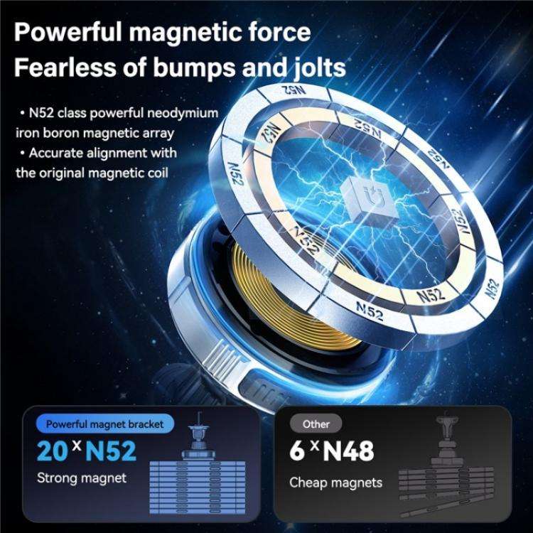 X02 With Retractable Cable 15W Car Air Vent Mount Magnetic Phone Holder Wireless Charger(Silver)