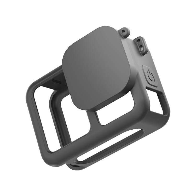 For GoPro HERO13 Black Silicone Protective Case with Wrist Strap & Lens Cover & Side Interface Cover