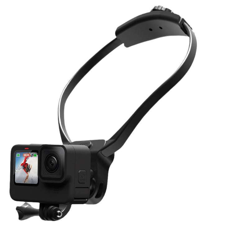 Sports Camera Lazy Neck Bracket Phone Clamp Mount(Black)