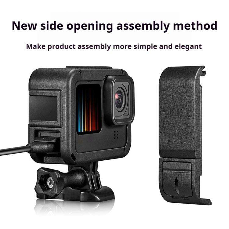 For GoPro HERO13 Black / HERO12 Black Dual Cold Shoes Frame Expansion PA Cage with Side Interface...