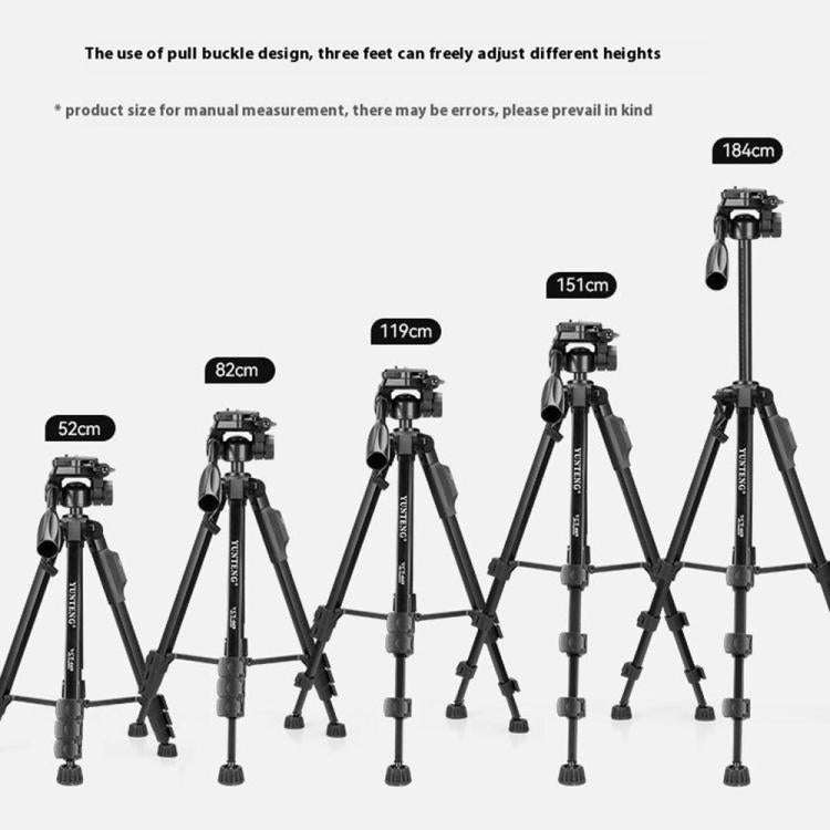YUNTENG VCT-669 For Live Streaming Video Recording Camera Tripod Smartphone Selfie Mount