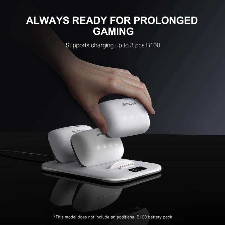 BOBOVR BD3 Charging Dock for 3x B100 Battery 30W Fast Charger Base