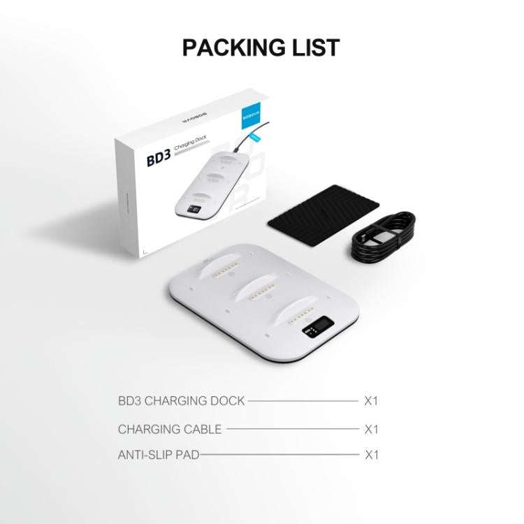BOBOVR BD3 Charging Dock for 3x B100 Battery 30W Fast Charger Base