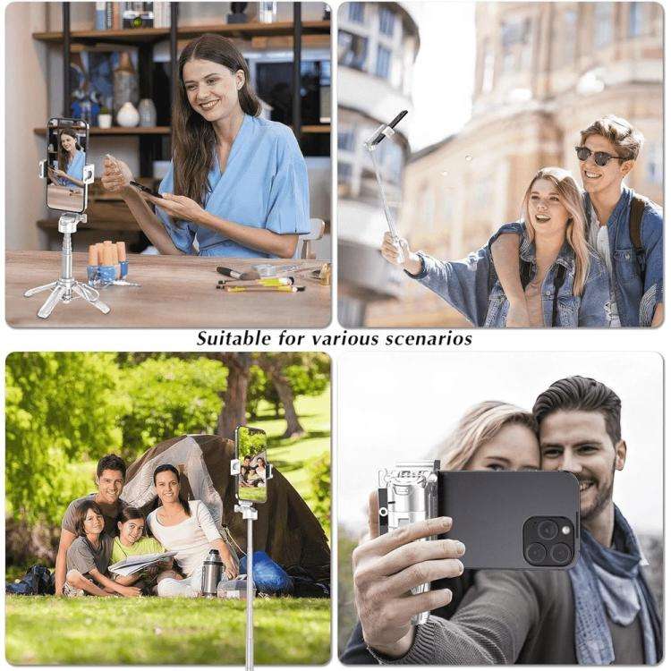 Jmary MT-18 Extendable Phone Holder Wireless Control Mini Phone Selfie Stick Tripod(Black)