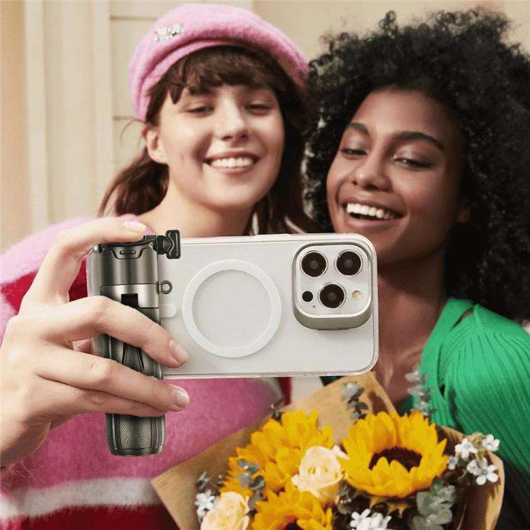 Jmary MT-18 Extendable Phone Holder Wireless Control Mini Phone Selfie Stick Tripod(White)