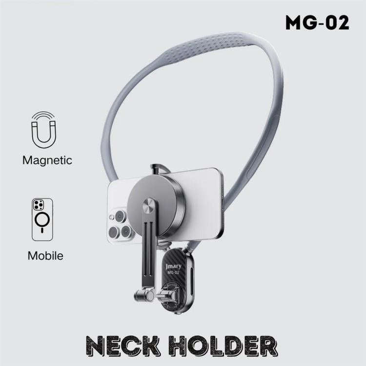 JMARY MG-02 For Action Camera Phone Silicone Necklace Mount Magnetic Neck Holder