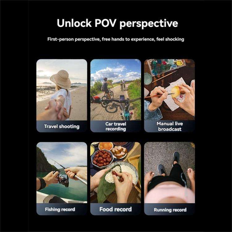JMARY MG-02 For Action Camera Phone Silicone Necklace Mount Magnetic Neck Holder
