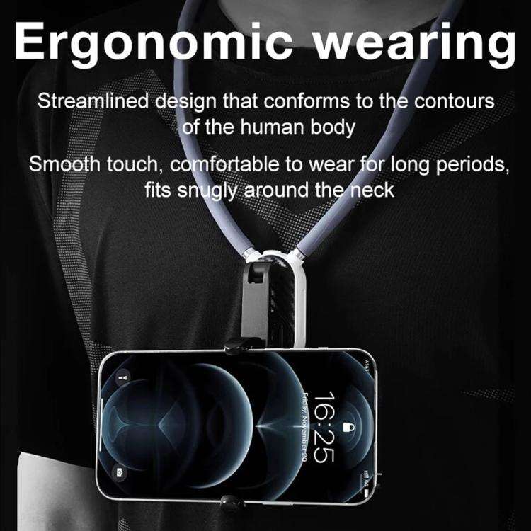 JMARY MG-02 For Action Camera Phone Silicone Necklace Mount Magnetic Neck Holder