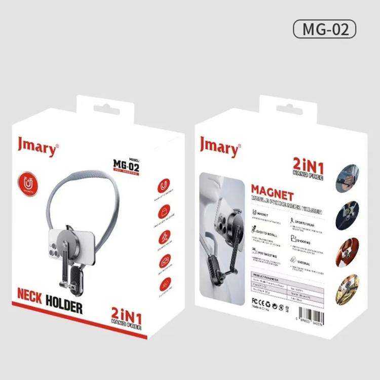 JMARY MG-02 For Action Camera Phone Silicone Necklace Mount Magnetic Neck Holder