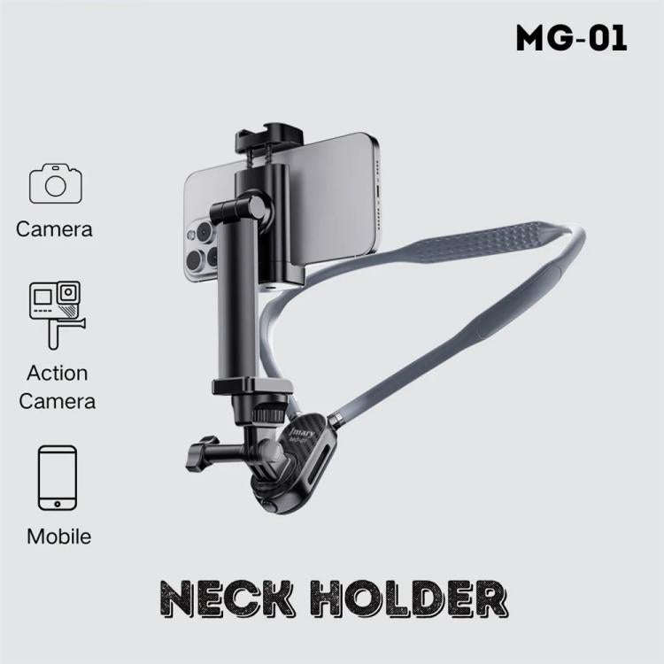 JMARY MG-01 For Phone Action Camera POV / Vlog Selfie Mount Neck Mount Hand Free Holder