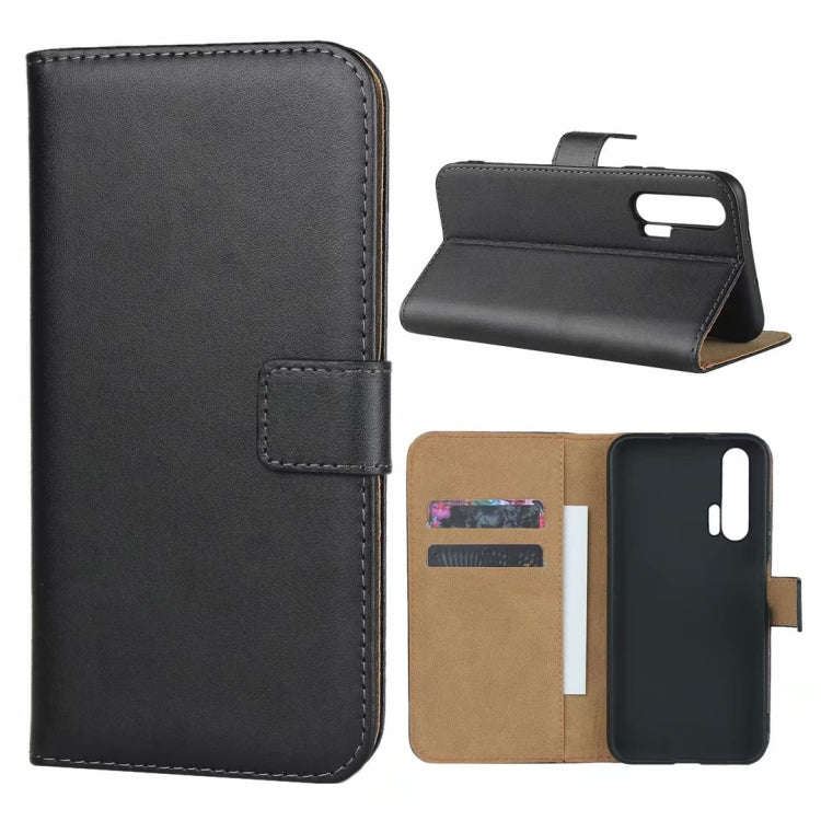 Leather Horizontal Flip Holster for Huawei Honor 20 Pro with Magnetic Clasp and Bracket and Card ...